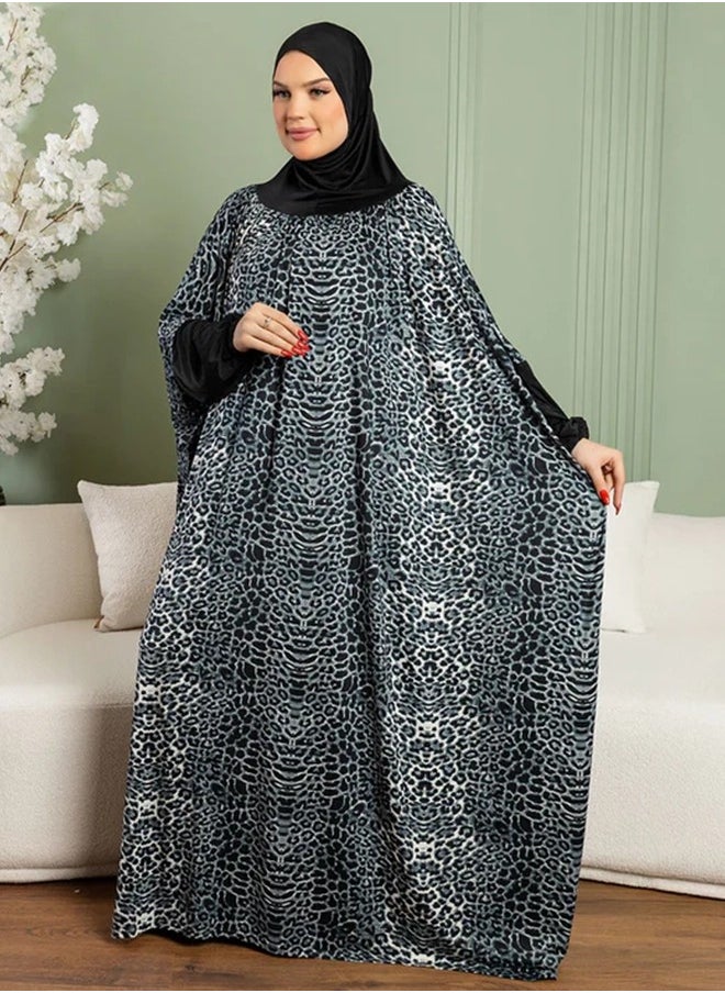 زمرد ثوب صلاة چيرسيه كويتي- عملي مع غطاء الرأس من زمرد فاشون  - Image 4