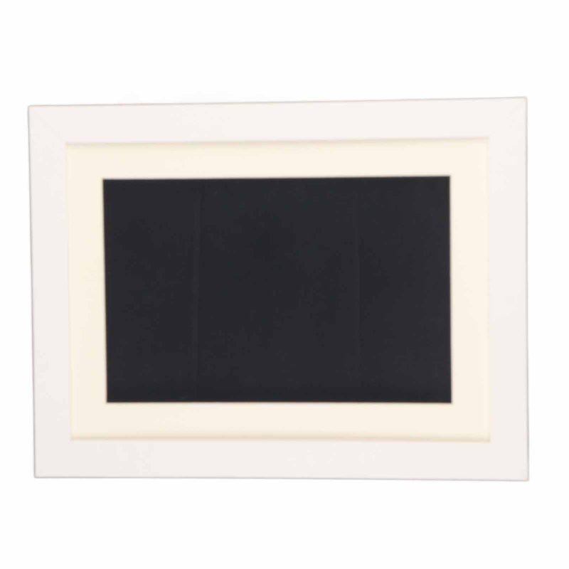 Kids Art Frame: White Composite Wood - Front Opening Magnetic Display for Children Paintings, Artwork & Home Decor - Image 3