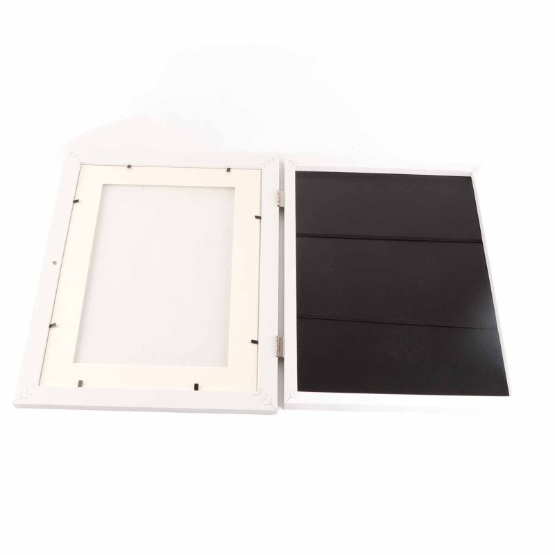 Kids Art Frame: White Composite Wood - Front Opening Magnetic Display for Children Paintings, Artwork & Home Decor - Image 2