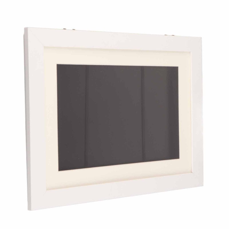 Kids Art Frame: White Composite Wood - Front Opening Magnetic Display for Children Paintings, Artwork & Home Decor - Image 4