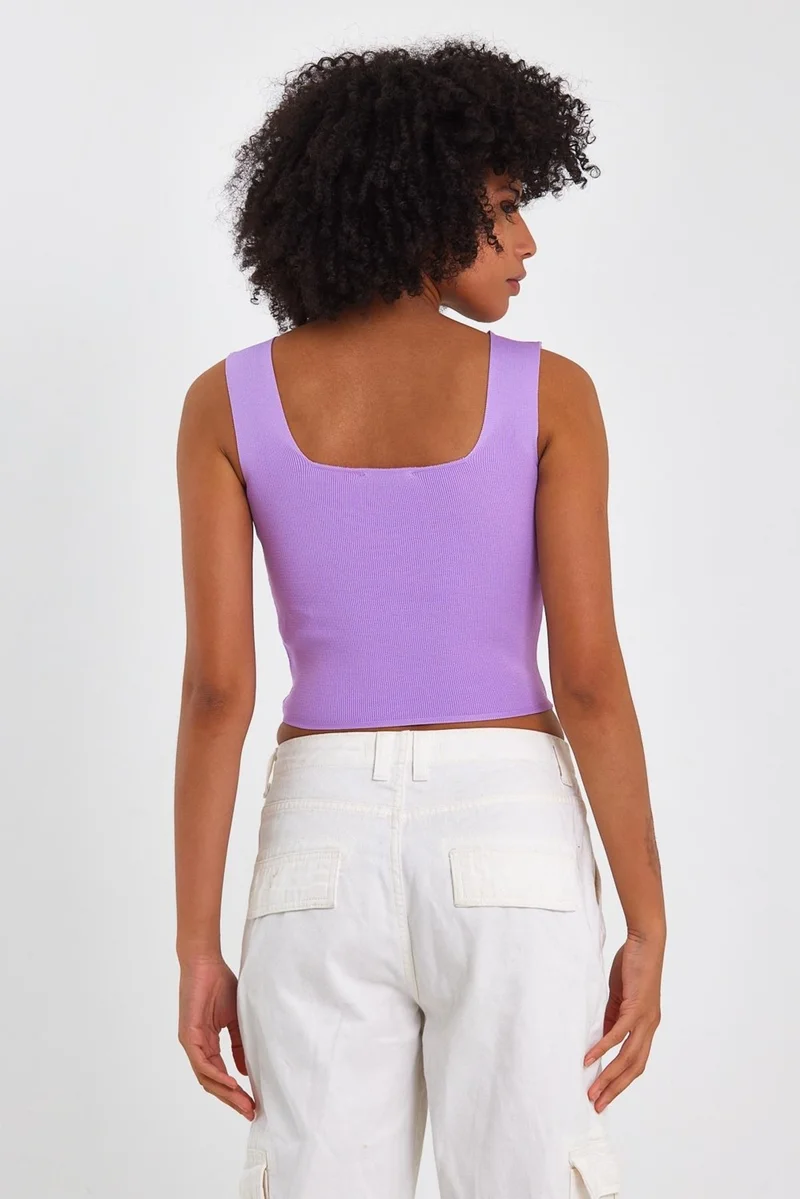 الكسندر جاردي Alexandergardi Square Neck Crop Undershirt (A90779-S)