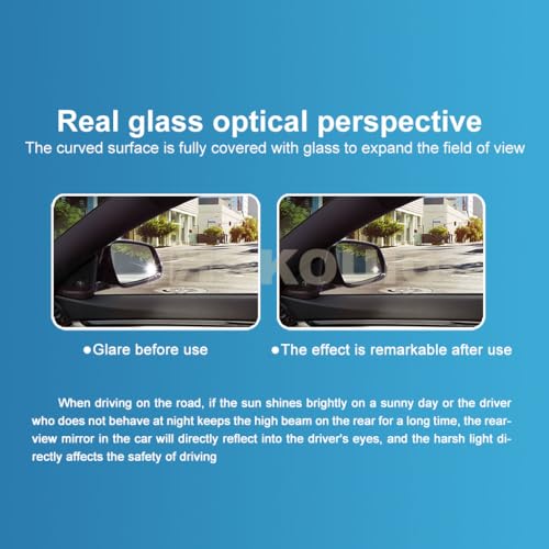 SKOUIO Driver Side Mirror Replacement Glass for HONDA Accord 2013-2017,Backing Plate Power Heated Left Side View Mirror Glass for HONDA Accord 2013 2014 2015 2016 2017 - Image 5