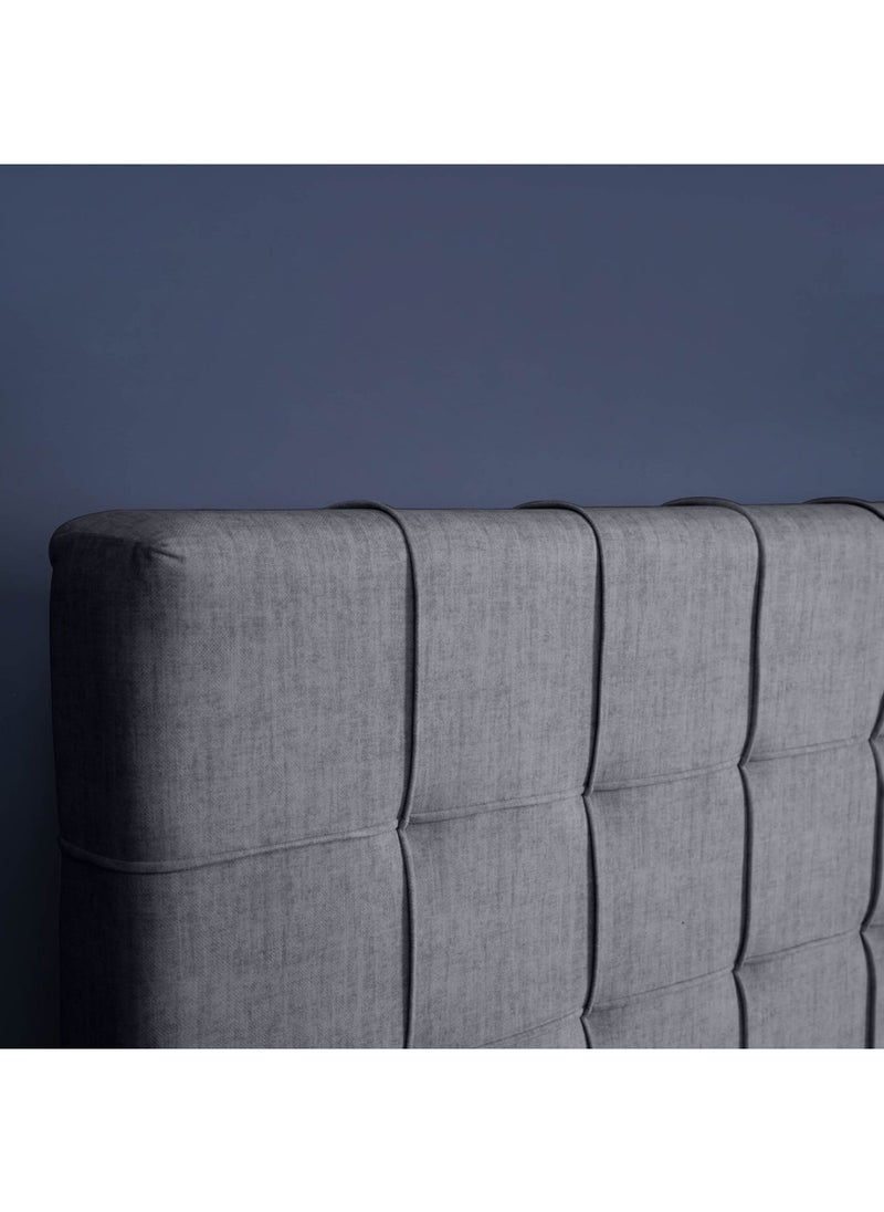 Pan Home Hermonia Headboard Chanel Grey L-180 : H-125 Cm  - Image 4