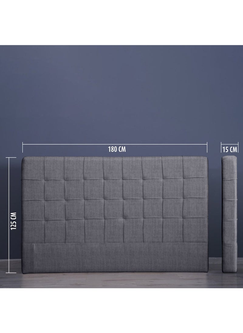Pan Home Hermonia Headboard Chanel Grey L-180 : H-125 Cm  - Image 5