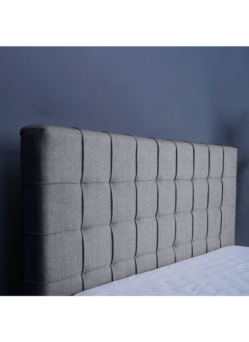 Pan Home Hermonia Headboard Chanel Grey L-180 : H-125 Cm  - Image 3