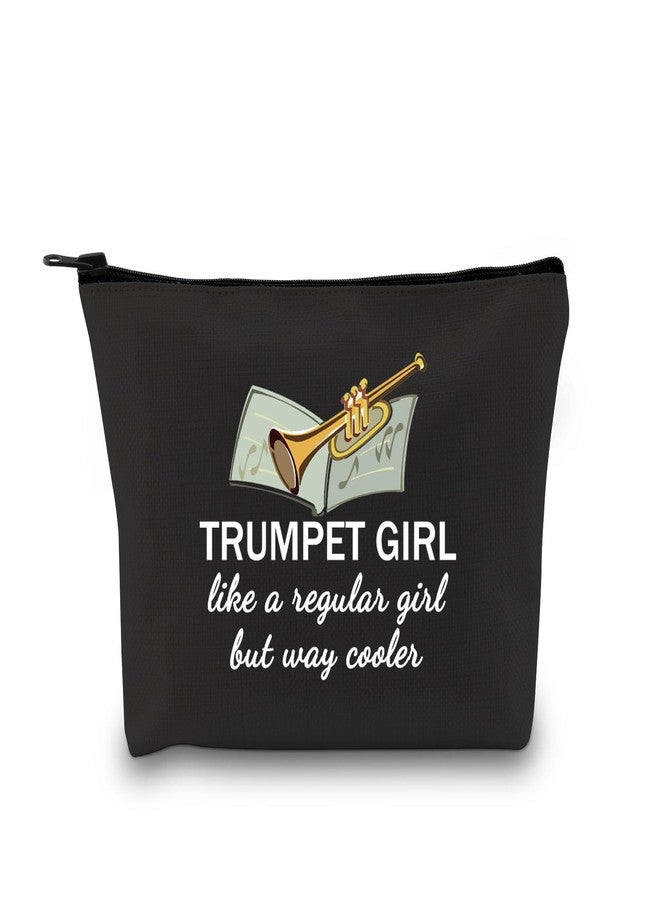 GJTIM Trumpeter Gift Trumpet Player Gift Brass Band Trumpeter Cosmetic Bag Zipper Pouch (Trumpet Black) - Image 1