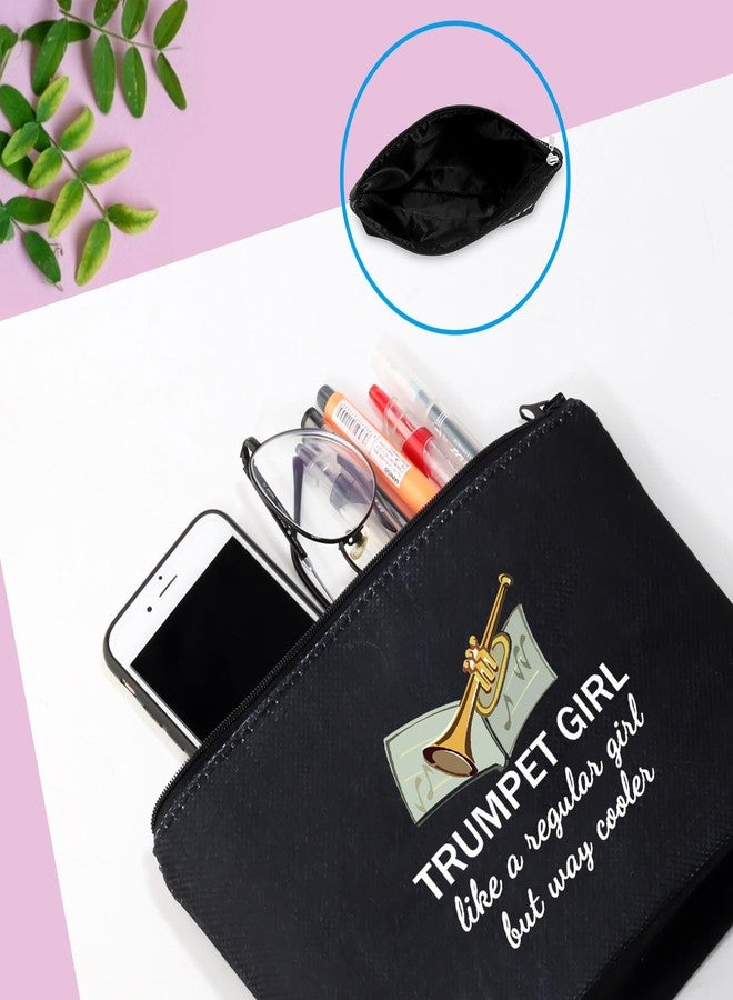 GJTIM Trumpeter Gift Trumpet Player Gift Brass Band Trumpeter Cosmetic Bag Zipper Pouch (Trumpet Black) - Image 5