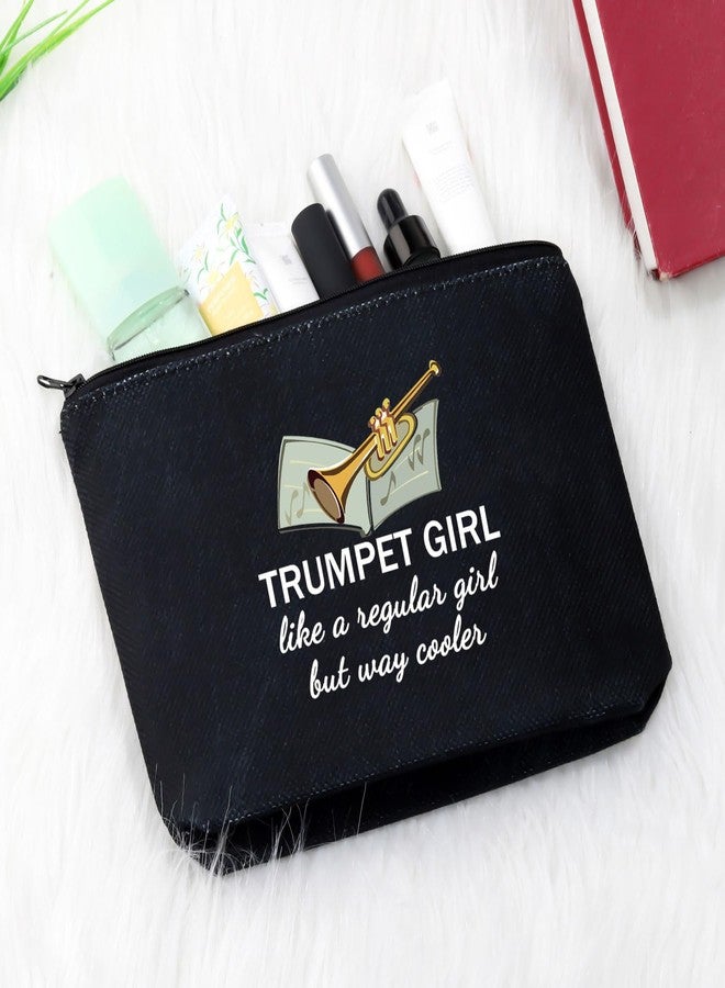 GJTIM Trumpeter Gift Trumpet Player Gift Brass Band Trumpeter Cosmetic Bag Zipper Pouch (Trumpet Black) - Image 4