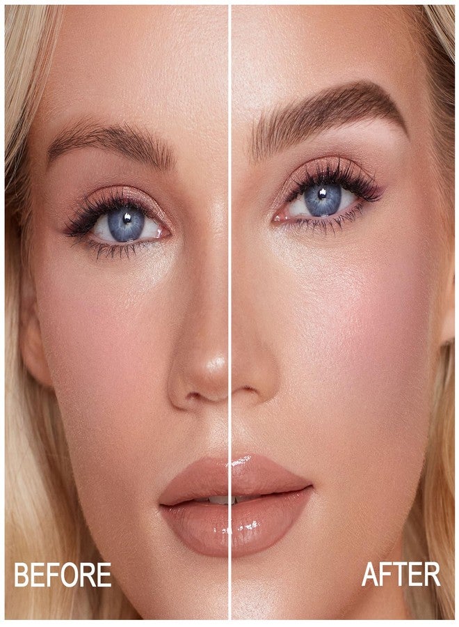 بوبين قلم تحديد الحواجب من بوبين، قلم تحديد الحواجب عالي الدقة مع قلم إضاءة، قلم تحديد الحواجب ثنائي اللون، قلم حواجب كريمي مضيء، يمنحكِ حواجب بمظهر طبيعي. - Image 5