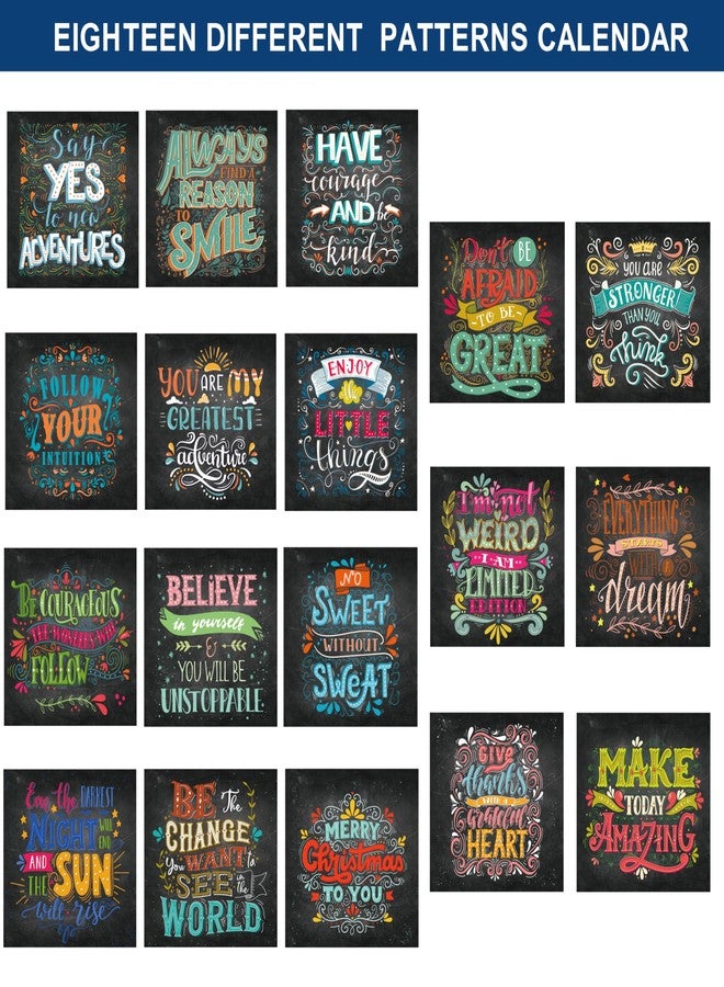 Artfan Calendar 2026-2027 - Wall Calendar 2026-2027, Jul. 2026 - Dec. 2027, 12" x 24" (Open), 18 Month Wall Calendar, Funny Calendar with Unruled Block - Motivational Sentence - Image 4