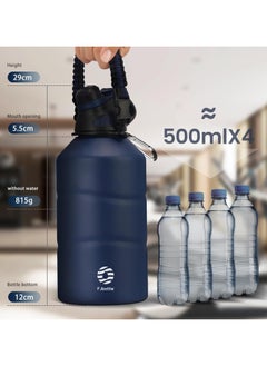 Fjbottle Stainless Steel Water Bottle 1.9L Double-Walled with Magnetic Lid, BPA Free Vacuum Insulated Water Bottle, Big Metal Drinking Bottle Large Capacity Jug Leak-Proof for Sports, Camping, Gym - pzsku/Z7FFA752FCAD8F26EDA23Z/45/_/1718739478/9473902f-71c4-4206-90fb-4bf3d0b44551