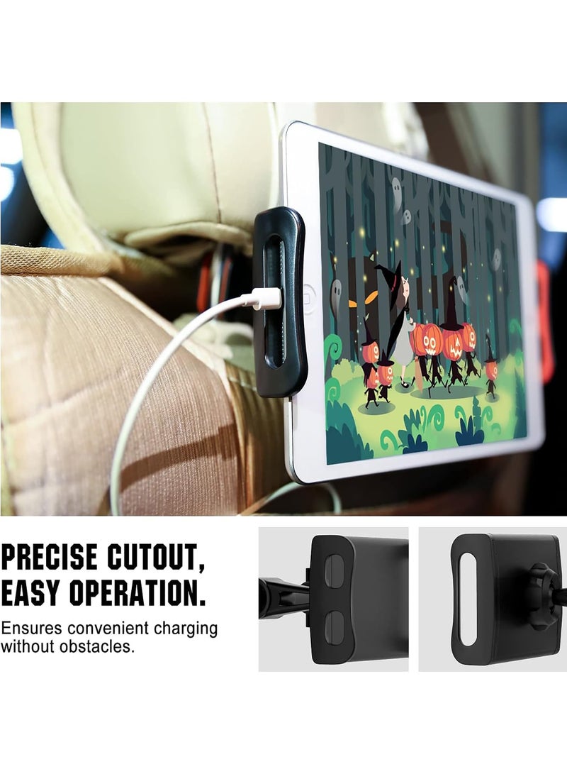 OHAHO Car Headrest Mount, Tablet Headrest Holder -360 Degree Adjustable Car Backseat Stand Cradle Compatible with iPad Pro Air Mini, Galaxy Tabs, Other 11.9-32.8CM Cellphones and Tablets - Image 3