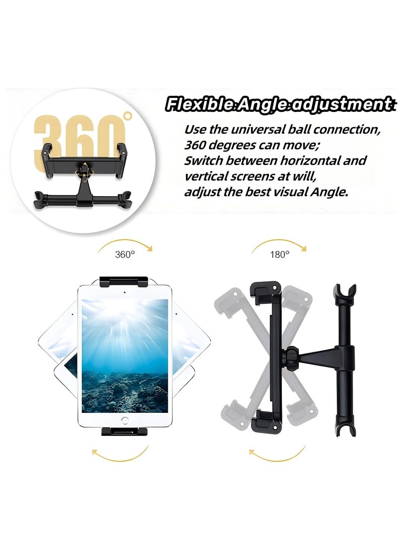 OHAHO Car Headrest Mount, Tablet Headrest Holder -360 Degree Adjustable Car Backseat Stand Cradle Compatible with iPad Pro Air Mini, Galaxy Tabs, Other 11.9-32.8CM Cellphones and Tablets - Image 5