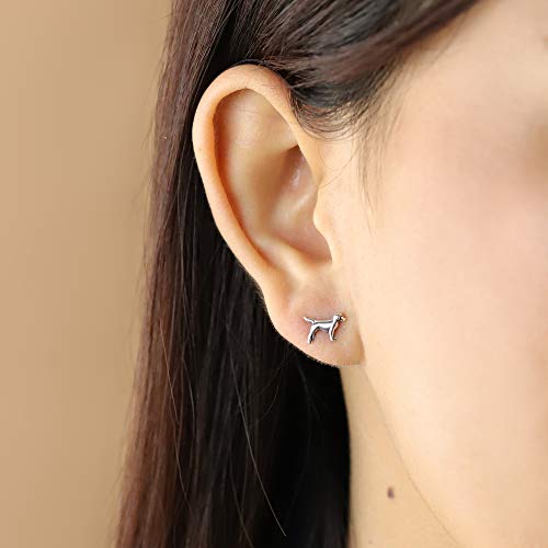 Boma Jewelry Sterling Silver Labrador Retriever Dog Stud Earrings - Image 3