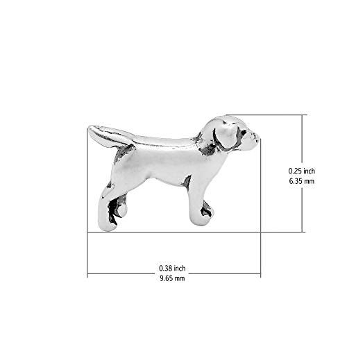Boma Jewelry Sterling Silver Labrador Retriever Dog Stud Earrings - Image 5