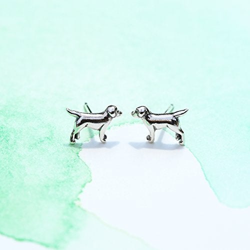 Boma Jewelry Sterling Silver Labrador Retriever Dog Stud Earrings - Image 4