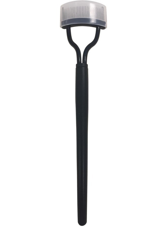 Professionail Eyelash Comb With Covereyelash Separator Mascara Applicator Eyelash Definer With Comb Cover Arc Designed Cosmetic Brushes Tool Black1Pc