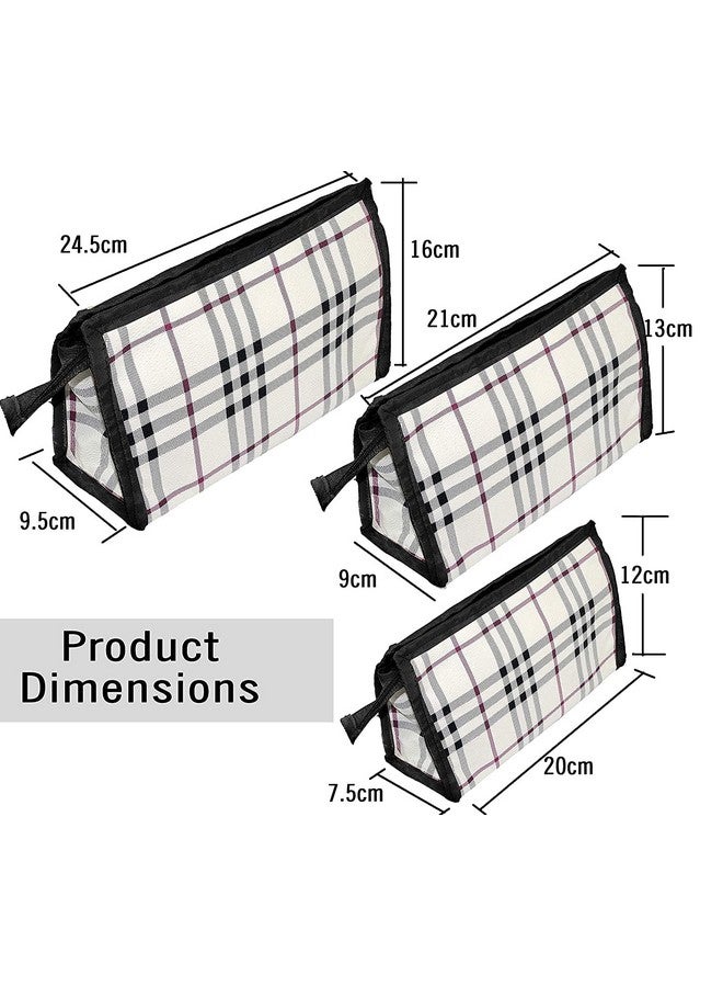 STACKRAID Set of 3 Toiletry Organizer Jewelry Makeup Kit Bag Cosmetic Pouch for Women Travel Organizer for Men - Image 2