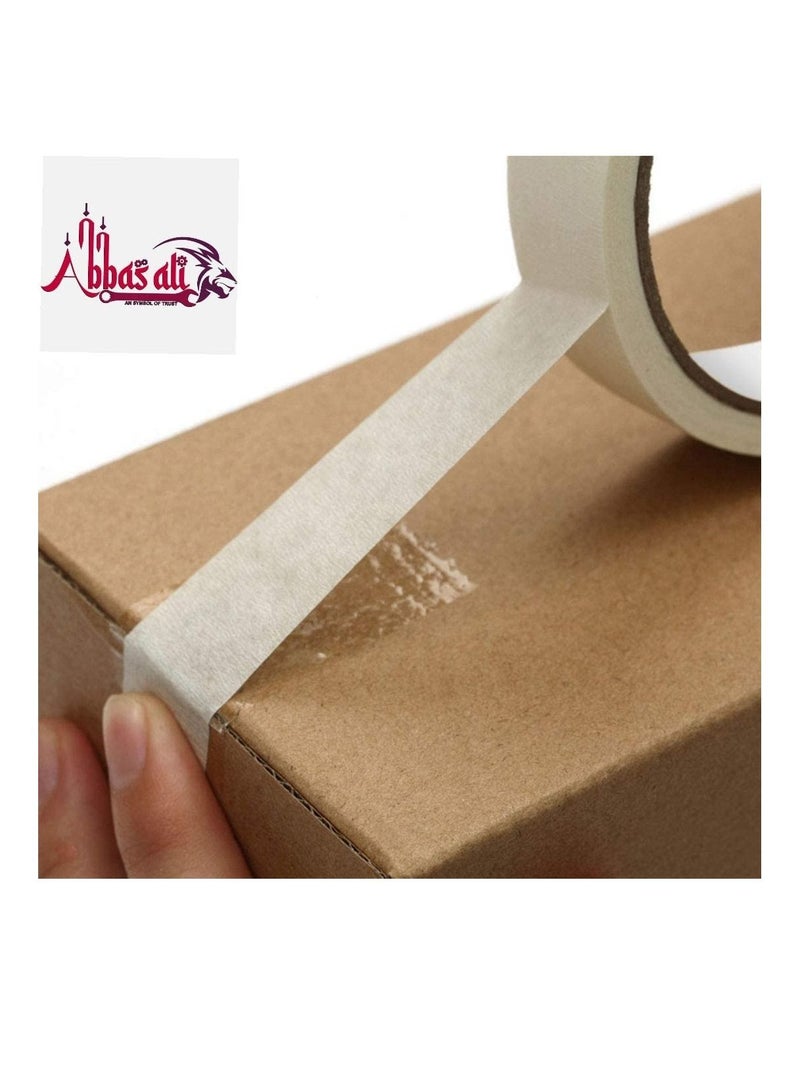 ABBASALI Adhesive Masking Tape General Purpose Painter's Tape Bulk for Painting Labeling Packing - Image 3