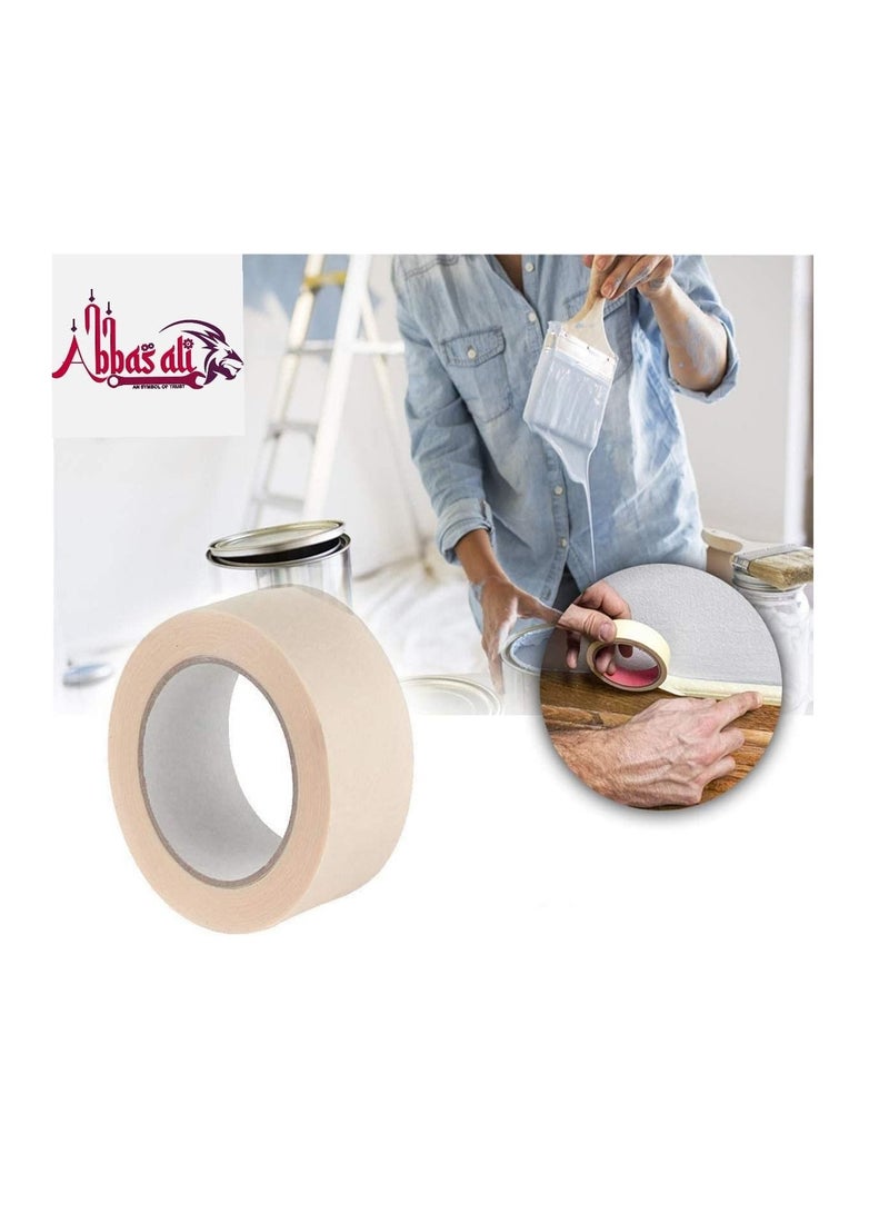 ABBASALI Adhesive Masking Tape General Purpose Painter's Tape Bulk for Painting Labeling Packing - Image 4
