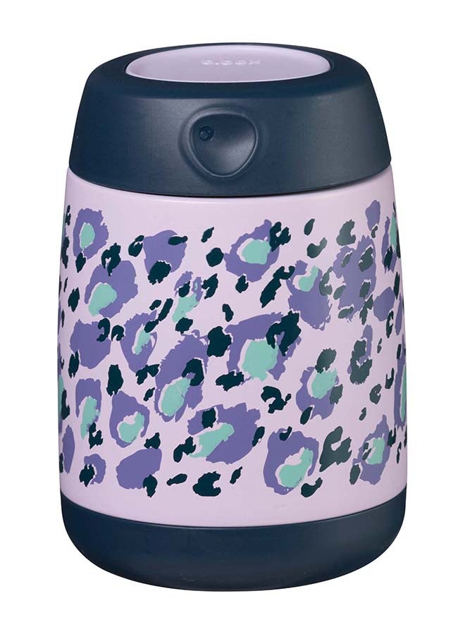 b.box Toddler Insulated Food Jar Mini 210 ML, Wild Indigo Print - Image 1