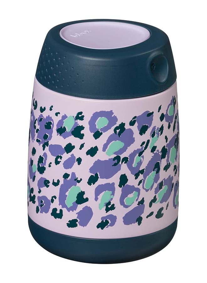b.box Toddler Insulated Food Jar Mini 210 ML, Wild Indigo Print - Image 2