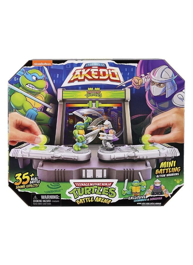 AKEDO Akedo Teenage Mutant Ninja Turtles Battle Arena Playset with Mini Figures  - Image 1