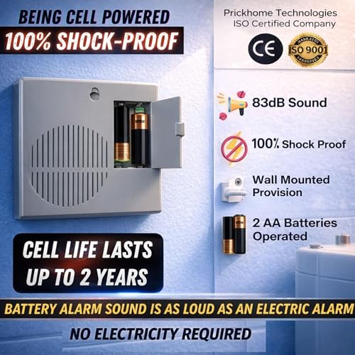 Swarn Jal Water Tank Overflow & Empty Alarm with Brass Sensor Swarn Jal Cell Powered Water Level Indicator Bell Loud Human Voice 100% Shock Proof 1-3 Years Cell/Battery Life 1 Year Complete Warranty +25M Wire - Image 5