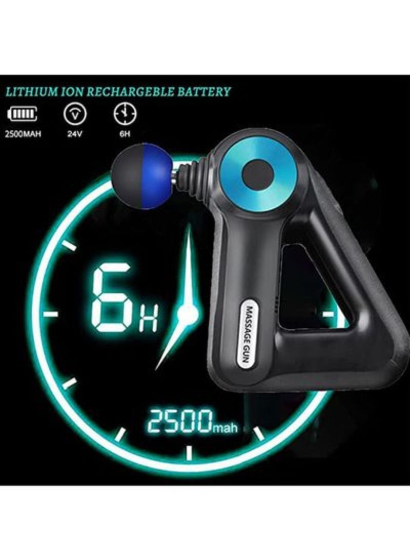 Multifunctional Massage Gun with 12 Interchangeable Massage Heads – Deep Tissue Muscle Massager for Pain Relief, Recovery, and Relaxation, Quiet Motor, Adjustable Speeds, Ideal for Athletes and Home Use - Image 3