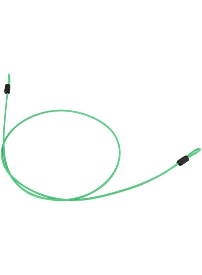 klarako Lock Cable, 39.4in Stainless Steel Cable With Looped Ends, Security Cable Loop Wire for Protect Your Different Sizes of Bags,Suitcase,Luggage,Bicycle (Green)  - Image 3