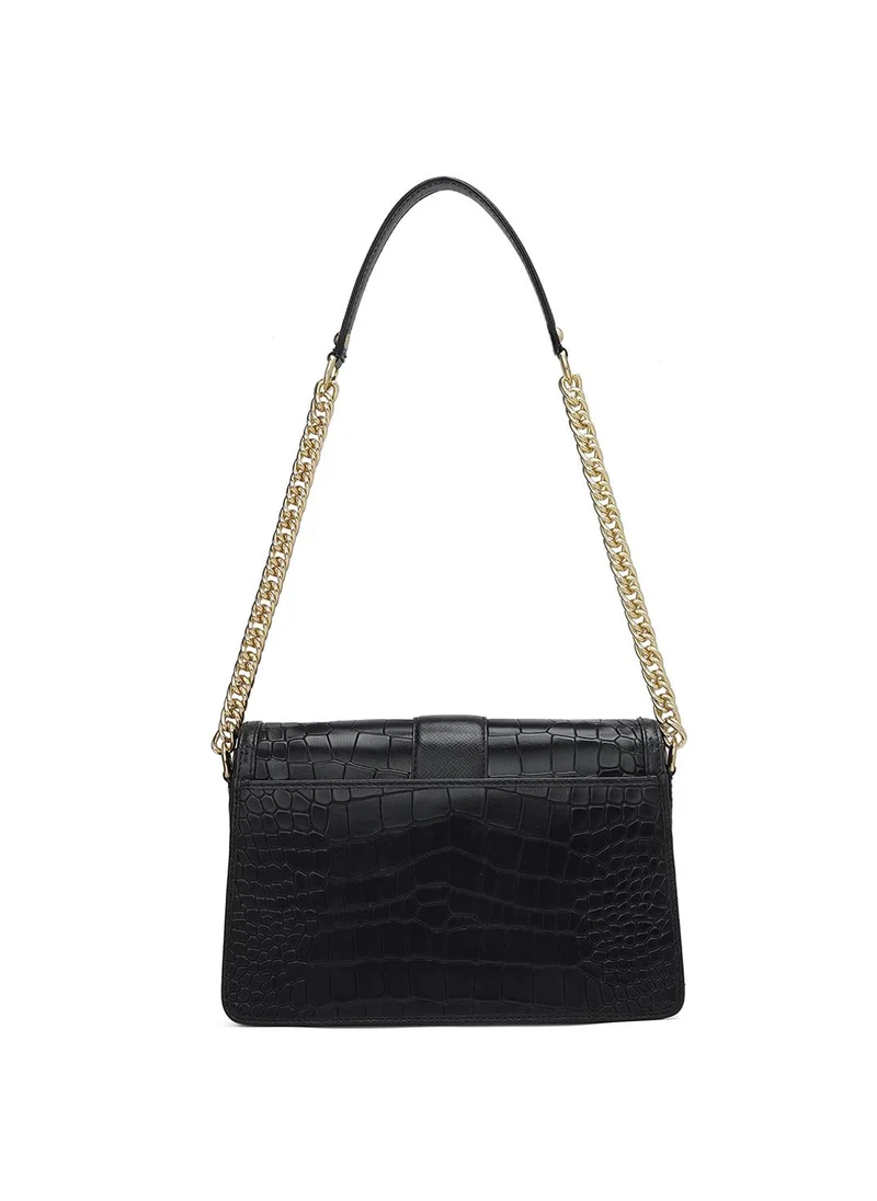 Da Milano  Genuine Leather Black Sling Bag for Women | Best Price UAE