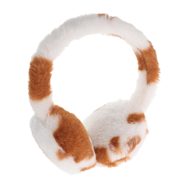 Foldable Leopard Print Ear Muffs Plush Winter Ear Warmers For Men Women Outdoor - Image 2