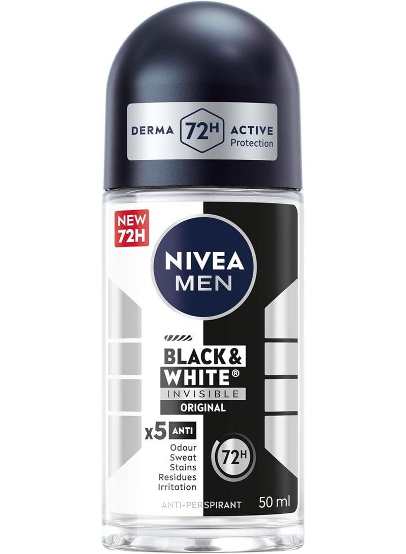 Nivea Men Deo.Roll-On 50ml Invisible Or
