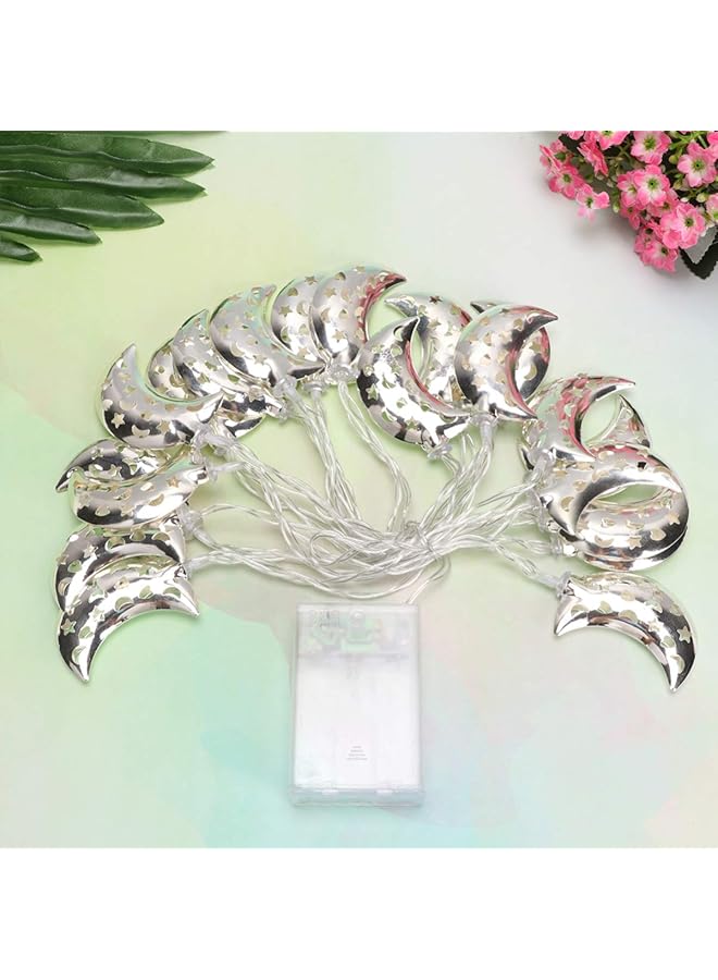 erorex 20Leds Ramadan Mubarak Decorative String Lights Battery Powered Led Moon Lights For Eid Festival Home Party Decoration Warm White - Image 4