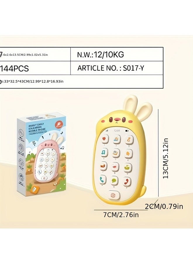 Bite And Play Phone Toy, With Early Education Functions, Suitable For Babies To Bite, Press, Listen Music And Play - Image 4