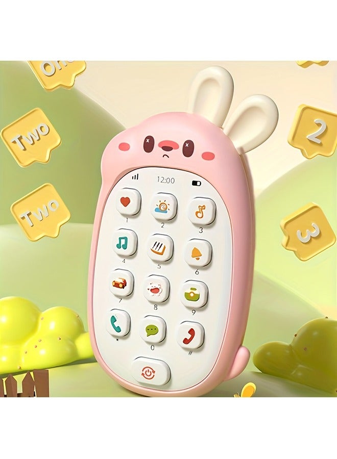 Bite And Play Phone Toy, With Early Education Functions, Suitable For Babies To Bite, Press, Listen Music And Play - Image 1