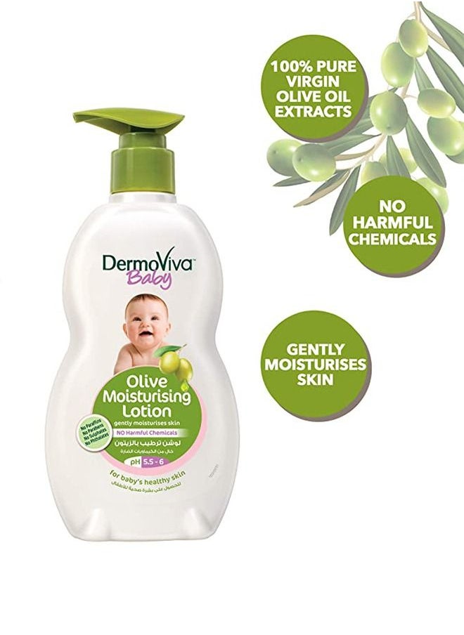 Olive Moisturizing Baby Lotion - Gently Moisturizes with wholesome Nourishment - No paraben, paraffins, sulfate and Phthalates -200 ml