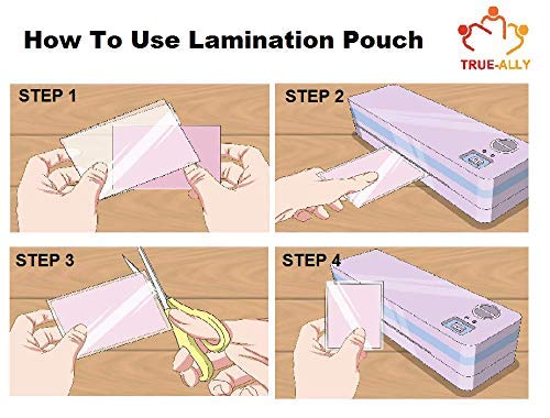 True-Ally (A4 Size - 125 Micron) Lamination Pouch Clear Glossy Thermal Transparent Waterproof 50 Sheets (Home & Office) (A4-125 Micron - 50 Pouch) - Image 4