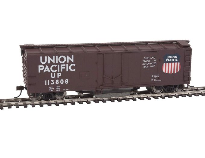 Walthers Trainline 40' Plug-Door Track Cleaning Boxcar Union Pacific #113808 HO Scale - Image 4