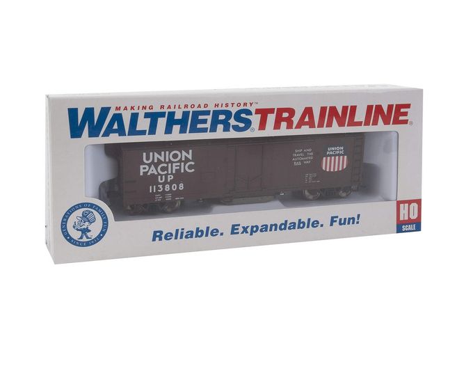 Walthers Trainline 40' Plug-Door Track Cleaning Boxcar Union Pacific #113808 HO Scale - Image 3