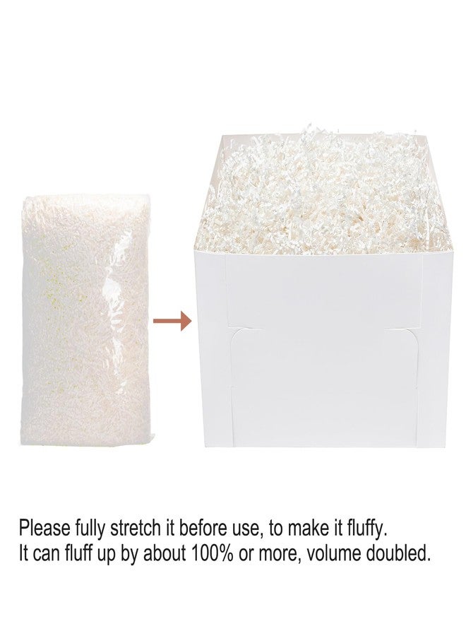 Mefleet 1 LB Crinkle Cut Paper Shred Filler White Crinkle Shredded Paper for Gift Box - Gift Basket Bag Filler - Grass Cushion Stuffing for Christmas Holiday Packaging Wrapping - Image 4