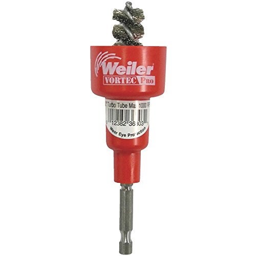 WEILER أداة فرشاة سلك حلزونية وايلر 36305، فولاذ مقاوم للصدأ، 1 بوصة، 1-1/8 بوصة، مصنوعة في الولايات المتحدة الأمريكية - Image 1