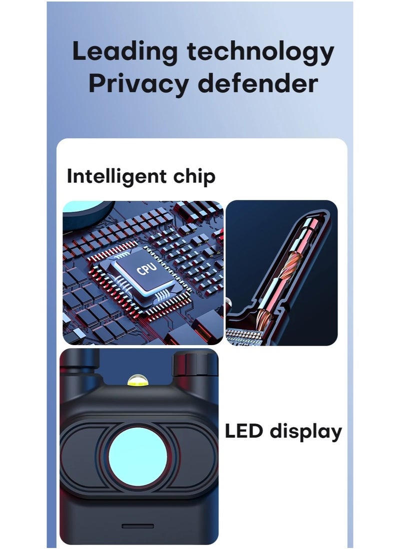 MOCOM AK780 Multi-Function Anti-Spy Camera Detector & RF Signal Finder | Wireless Hidden Camera, GPS Tracker, Audio Bug Scanner | Advanced Privacy Protection for Home, Office, Travel | Detects 1.2G-6.5G Wireless & GSM Signals | Infrared Lens Finder, Vibration & Magnetic Detection | Portable Security Device with Alarm & Flashlight  - Image 5