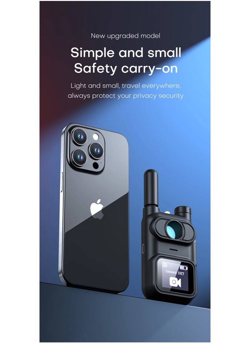 AK780 Multi-Function Anti-Spy Camera Detector & RF Signal Finder | Wireless Hidden Camera, GPS Tracker, Audio Bug Scanner | Advanced Privacy Protection for Home, Office, Travel | Detects 1.2G-6.5G Wireless & GSM Signals | Infrared Lens Finder, Vibration & Magnetic Detection | Portable Security Device with Alarm & Flashlight