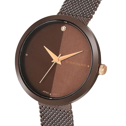 Giordano Eleganza Collection Analog Wrist Watch for Women with Color Variant, Stylish Wired Metal Mesh Band| Ladies - GD-4062 - Image 4