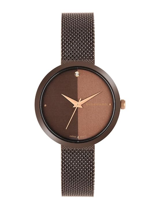 Giordano Eleganza Collection Analog Wrist Watch for Women with Color Variant, Stylish Wired Metal Mesh Band| Ladies - GD-4062 - Image 2