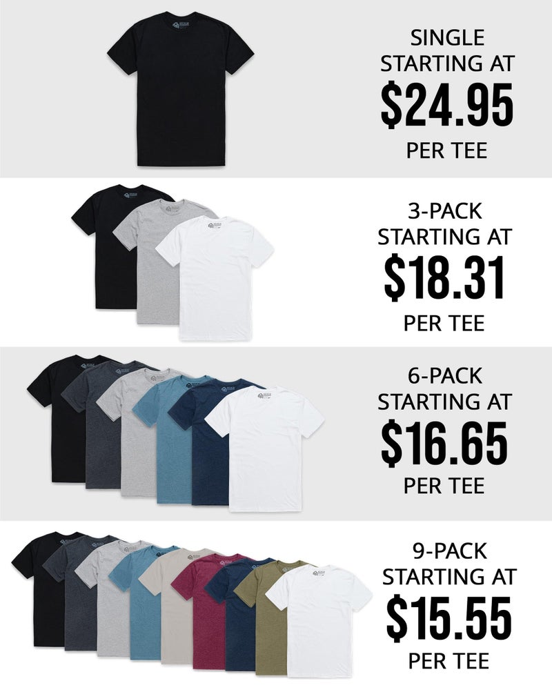 INTO THE AM Men's Plain Basic Tees - Fitted Essential Crewneck Blank T-Shirts Casual Gym Classic Short Sleeve True Fit Fashion Undershirts Tshirts for Guys (Charcoal, Large) - Image 5