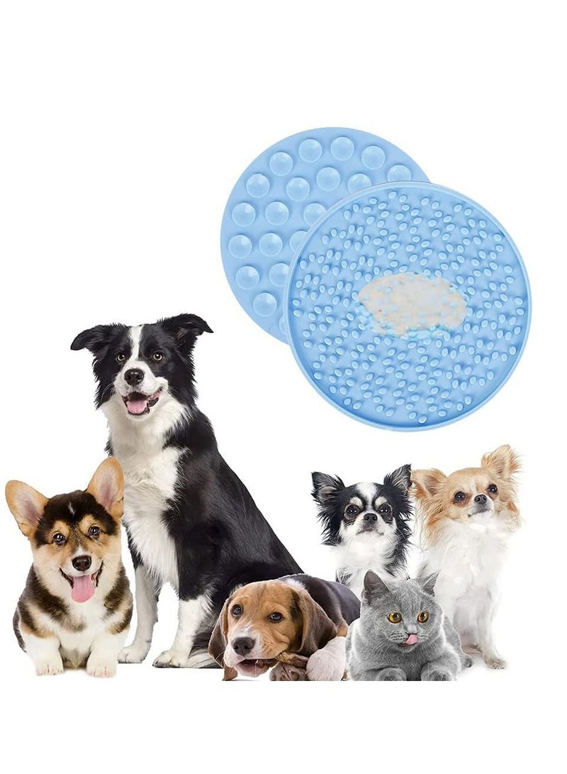 Dogs Lick Pad Pet Lick Mat with Strong Suction Slow Feeder Lick Pad for Pet Bathing Grooming and Training - Image 1
