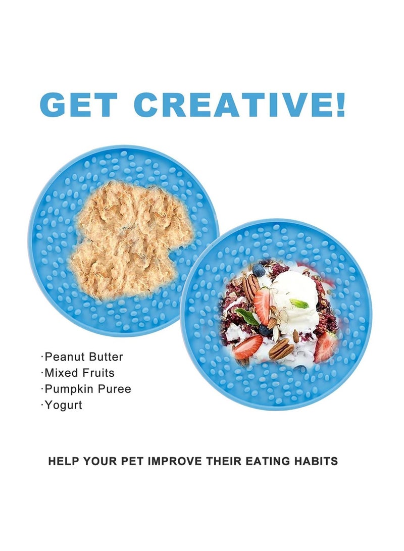 Dogs Lick Pad Pet Lick Mat with Strong Suction Slow Feeder Lick Pad for Pet Bathing Grooming and Training - Image 4