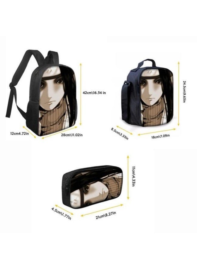 عام حقيبة ظهر مطبوعة بالرسوم المتحركة + مجموعة حقائب اليد + القلم، مجموعة حقائب عملية من ثلاث قطع (يمكن استخدام الطلاب والأطفال ونزهات الأصدقاء ورياضات تسلق الجبال وما إلى ذلك) - 78 - Image 3